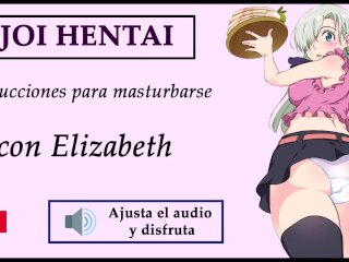 JOI hentai con Elizabeth de Nanatsu no Taizai. Voz española.