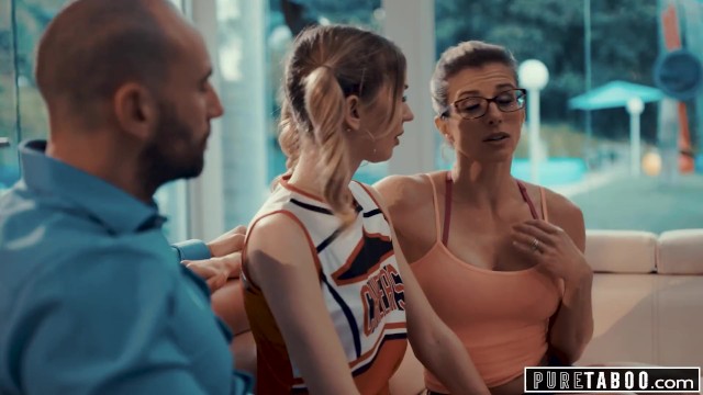 PURE TABOO Cheerleader Into Sex with Coach & Her Husband