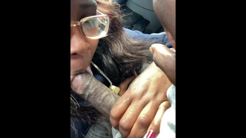 Babe Giving head in the car and getting CAUGHT !