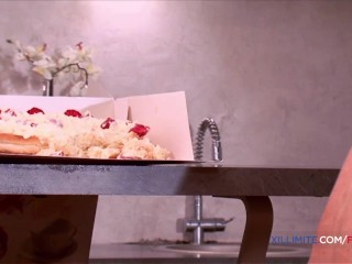 Whipped cream Sex with the baker girl