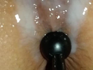 Blindfolded Close Up Squirting Playtime Anal