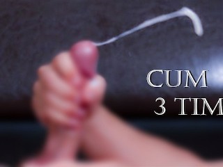 18 Anni. Cum 3 Volte in Cum Senza Mani .1min Sperma Multiplo