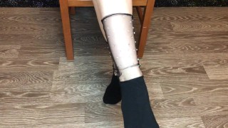 My New Beautiful Black Socks Foot & Socks Fetish Pov
