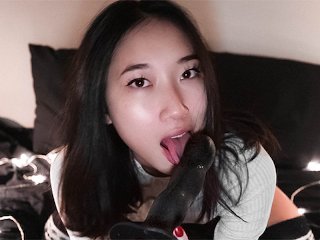 lunaokko, teen, toys, pov blowjob