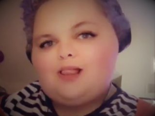 BBW Teasing a Purple DILDO