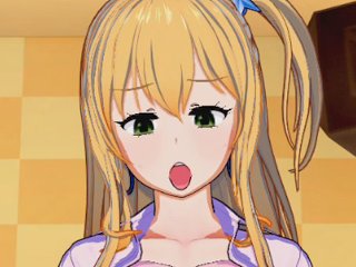 yuzu aihara, blonde, koikatsu, hentai