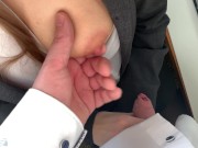 Preview 2 of business woman gets lunch break sex ends with huge cumshot