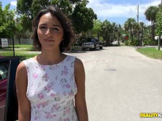 RealityKings: Audrey offers pussy instead of money to repay a car accident