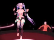 Preview 1 of Naughty Hatsune Miku Miku Dance Video MMD Hentai Ecchi Japanese Luvatorry
