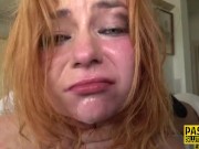 Preview 6 of Tied up redhead throated and fucked roughly