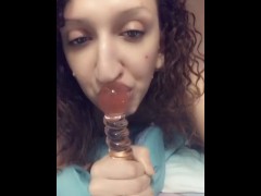 Lizzy spits and sucks ❤️