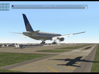 cartoon, 777, landing strip, fsx