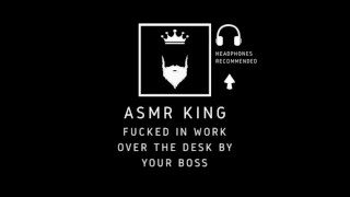 Erotic Audio For Her ASMR Fucked Hard Over The Table By Your Boss
