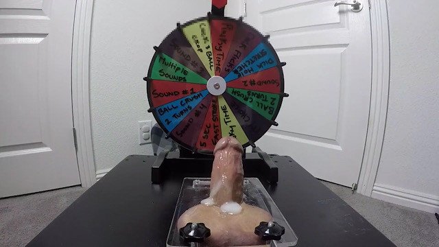 Watch Bondage Video:Wheel Of Misfortune # 7  Flattened Balls  Urethral Insertions  CBT