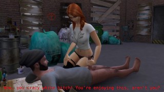 DDSims - jovencita se folla a un hombre sin hogar - Sims 4