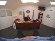 Preview 1 of VR BANGERS Determined Hot FBI Agent  You With Her Wet Pussy VR Porn