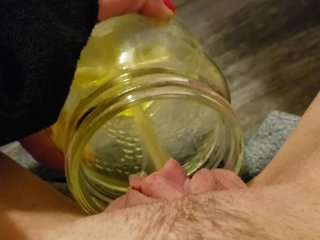 Peeing In A Jar In My Bedroom