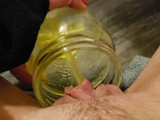 Peeing in a Jar in my Bedroom