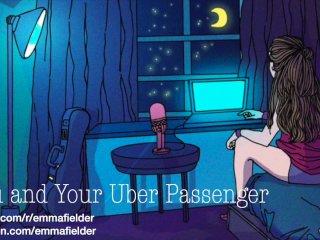 female orgasm, outside, uber driver, cartoon
