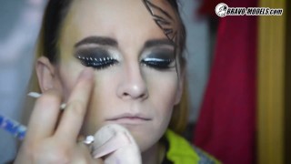 Backstage makeup with - model - ADELLE UNICORN - Cosplay