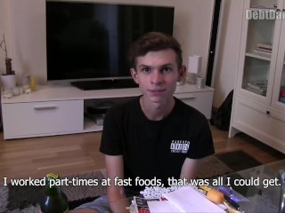 BIGSTR - Cute twink takes a hard cock up his straight ass for extra money