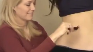 sexy bellies tickled