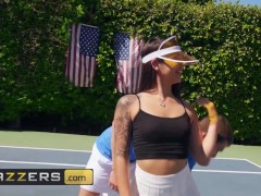 Video Brazzers - Inked Gina Valentina gets fucked on the tennis court