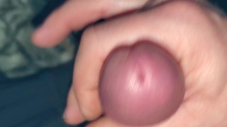 Close up of me cumming cock ring 