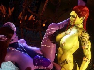 Drenei and Orc