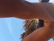 Preview 3 of Open PUSSY n BUTT PLUG enjoy the Ocean Breeze # Hammock Relaxation