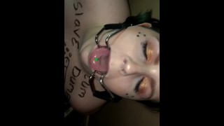 Topless Chained Up Spider Gag Facefuck Blowjob Facial Up The Nose LOL