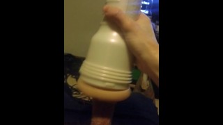 Fucking My Fleshlight While Lounging On My Couch