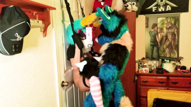 Watch Bondage Video:PiperThebun x Sucario Breeding on a Door Sex Swing