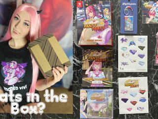 pornstar, unboxing, solo female, nintendo