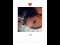 Sexy Smokin fetish rubbing my tits & body&dancing