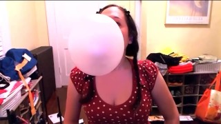 Blowing Giant Bubblegum Bubbles with a Whole Roll of Bubbletape!