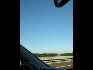 The Venetian is driving in the highway heading Venice