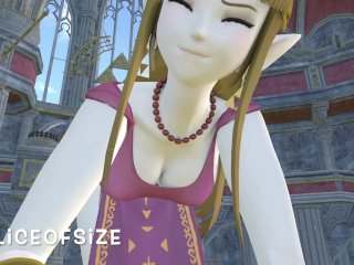 Zelda and the Power of love [Giantess Growth]