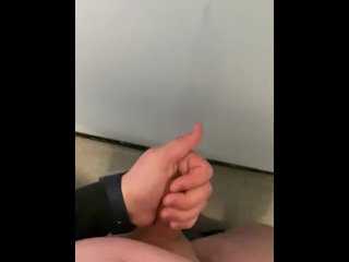 Had long wank in the  toilets with cumshot!!