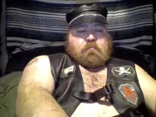 Leather Bear Smoking