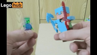 Lego Minecraft minifigure en megafigure