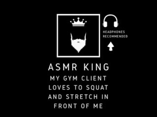ASMR - Personal trainer fucks his client. For her, moaning/audio clip