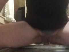 Sexy Myra slams her ass down hard on a toy and squirts everywhere. 4K