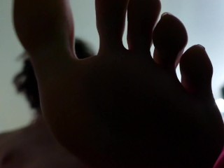 My Smelly Feet on your Face with you on the Ground POV with my Face
