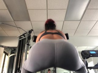 solo female, exercise, sweaty, big ass