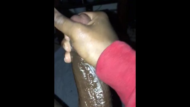 Teen talks dirty while stroking his massive cock, ending with a huge cumshot. Exclusive amateur video.