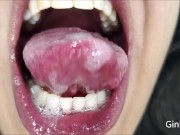Preview 5 of Mouth, teeth, vore, spit and tongue fetish of Jan and Feb (demos)