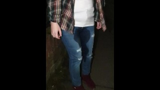 Alice -   public wetting in jeans while walking home ;)