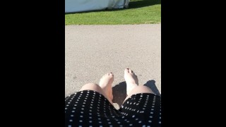 Outdoor Foot Wiggling