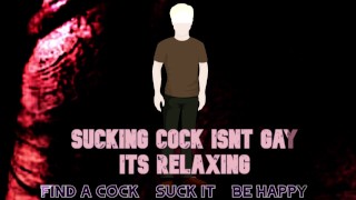 SUCKING COCK IS RELAXING NOT GAY